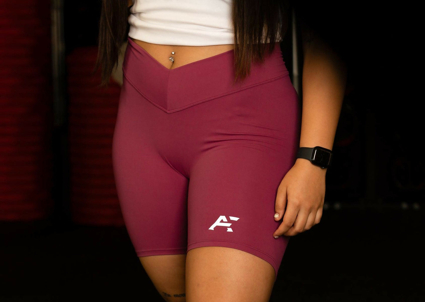 V shorts - Rouge2