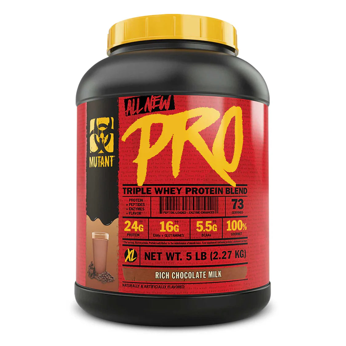 حليب الشوكولاتة الغني Mutant PRO 2.27 كجم (5 رطل) - (6/علبة)