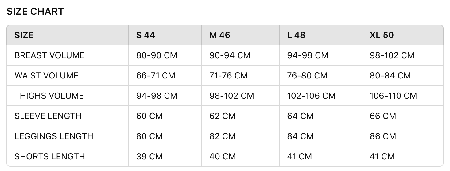 Size Guide