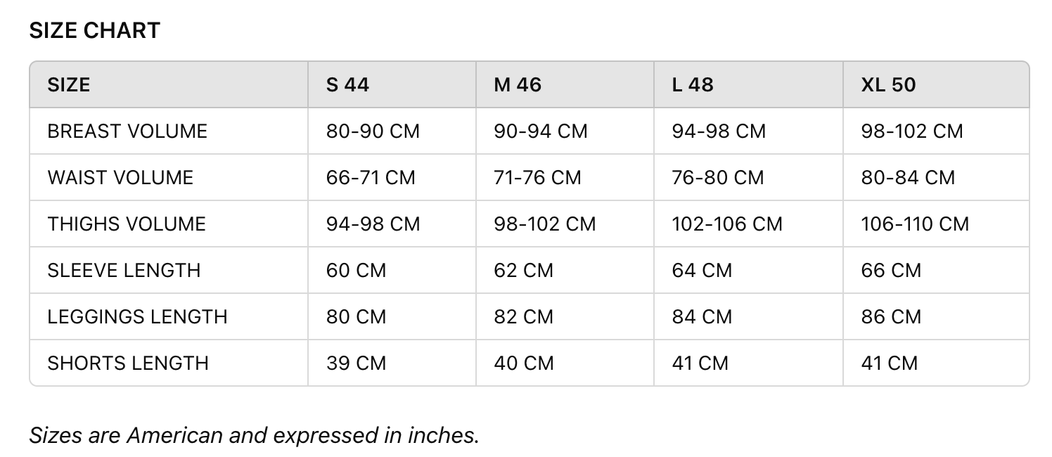 Size Guide